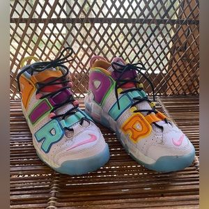 Nike Air More Uptempo Mix n Match Multi 2020 Kids Sneaker 7Y or Adult 8.5/9